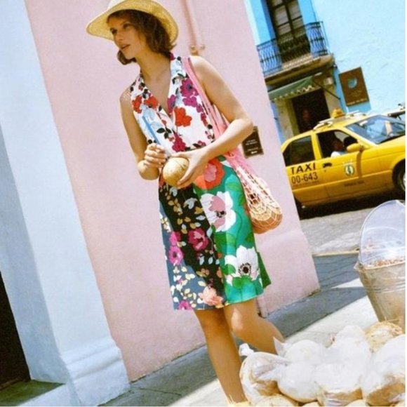 Anthropologie Dinah Collared Halter Tunic dress NWT 4 - Picture 2 of 3